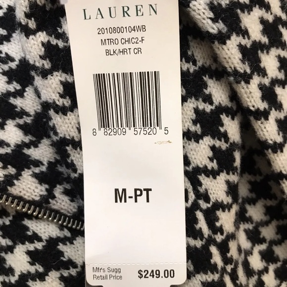 Ralph Lauren Women Jacket size P/M Hounds Tooth - Picture 7 of 10